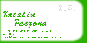 katalin paczona business card